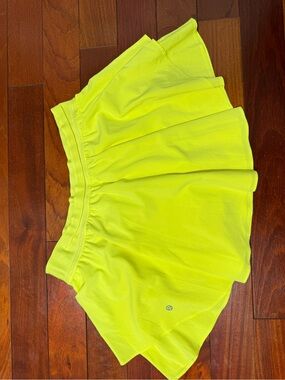 lululemon athletica Neon Yellow Athletic Skort